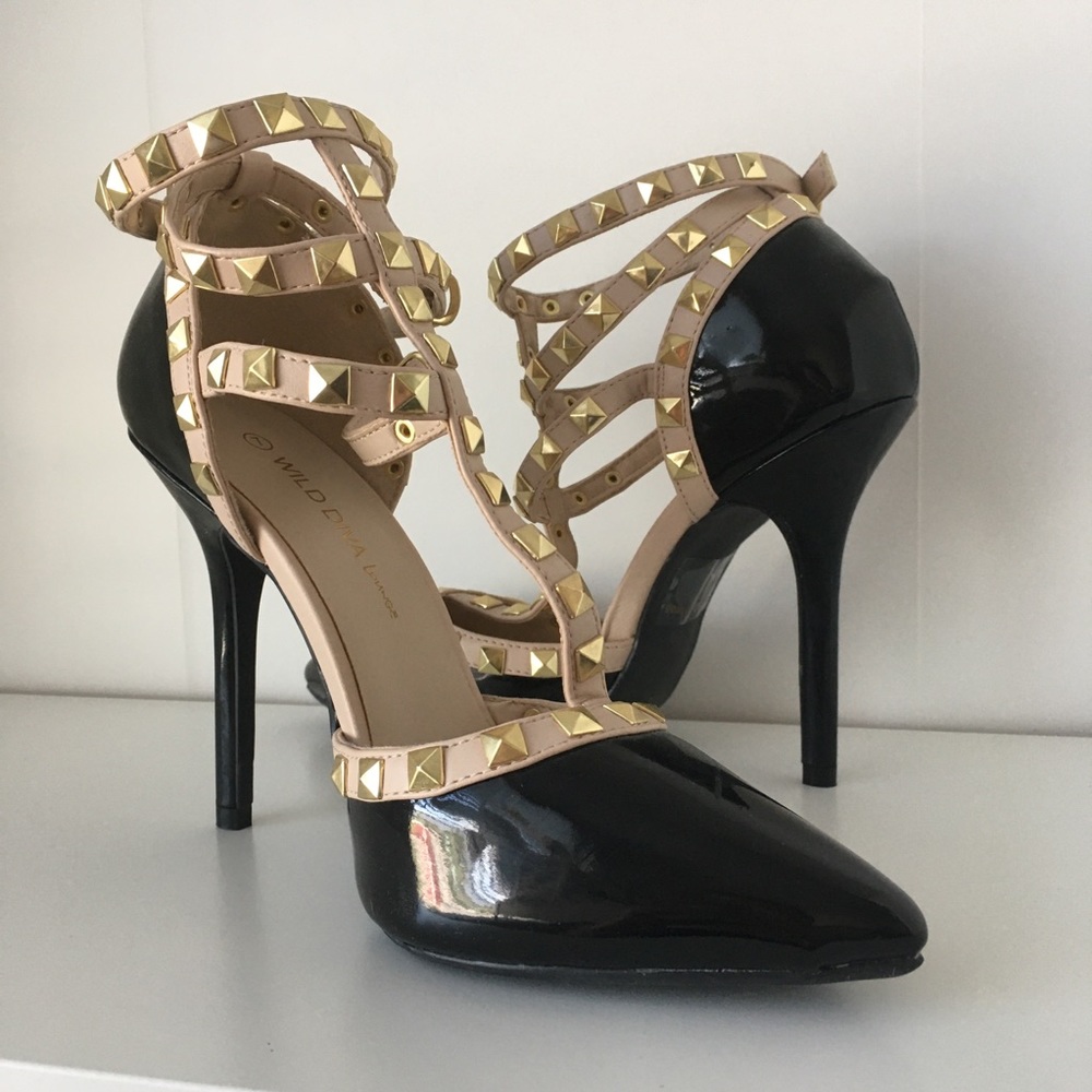 Studded Heels (Black)